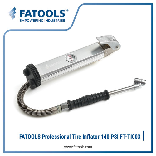 [EZM.0800549] FATOOLS TI003 PROFESSIONAL TIRE INFLATOR w/ GAUGE PRESSURE 140 PSI BAN