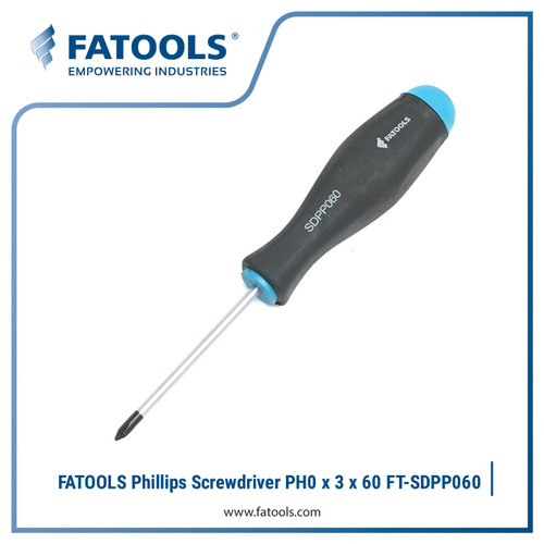 [EZM.0800601] FATOOLS PH#0 Phillips Screwdriver SDPP060 Obeng Plus