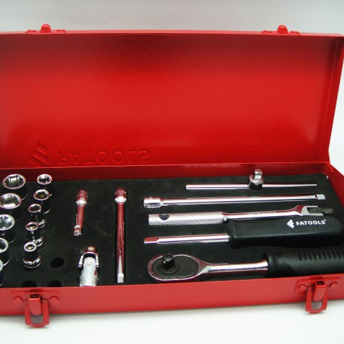 [EZM.0800641] FATOOLS S06919A - 1/4" SSOCKET SET 3/16 ~9/16" 19 PC