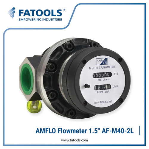 [EZM.0800683] FATOOLS M40-2L AMFLO Oval Gear Flowmeter 1.1/2" Pompa BBM Solar Bensi