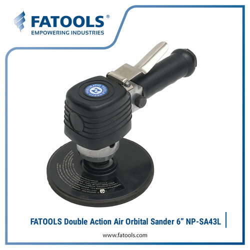 [EZM.0801187] FATOOLS NP-SA43L Dbl Act Air Orbital Sander 6" Mesin Pemoles Amplas