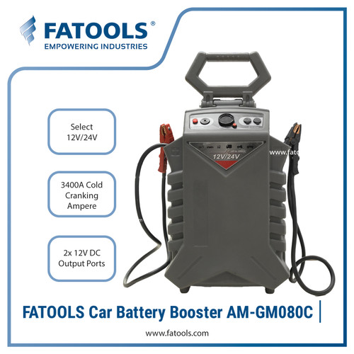 [EZM.0801283] FATOOLS Car Battery Booster CCA 3400A Jumper Aki Charger AM-GM080C 12V