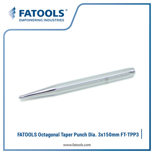 [EZM.0801427] FATOOLS TPP3 Octagonal Taper Punch Dia. 3x150mm