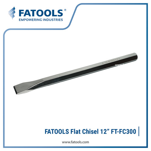 [EZM.0801428] FATOOLS FC300 Flat Chisel LENGTH 12" Pahat Gepeng Baja