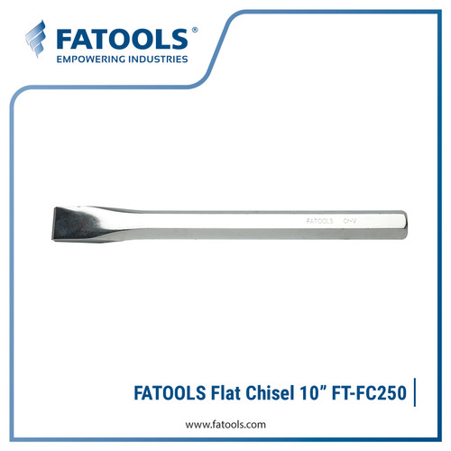 [EZM.0801429] FATOOLS FC250 Flat Chisel 10" Pahat Baja Gepeng