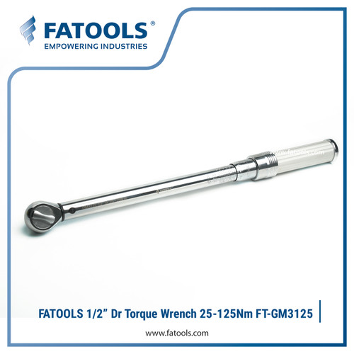 [EZM.0801519] FATOOLS FT-GM3125 1/2" Dr Torque Wrench 25-125 Nm Kunci Momen Torsi