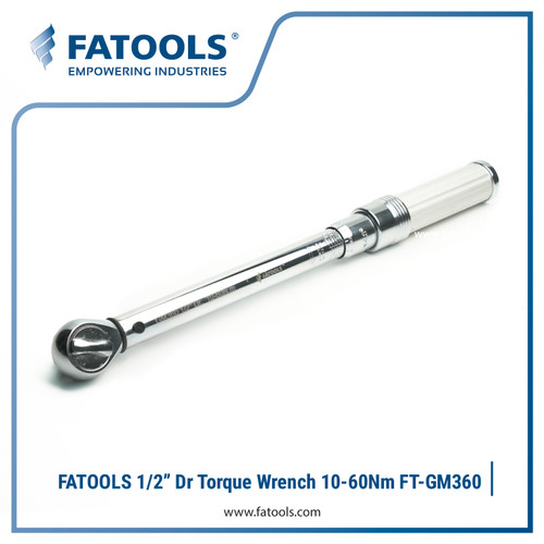 [EZM.0801520] FATOOLS 1/2"Dr Torque Wrench 10-60 Nm Kunci Momen Torsi FT-GM3060