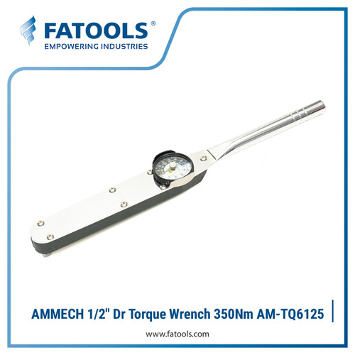 [EZM.0801525] FATOOLS TQ6125A 1/2" Dr Torque Wrench 70-350Nm Kunci Momen Torsi Sock