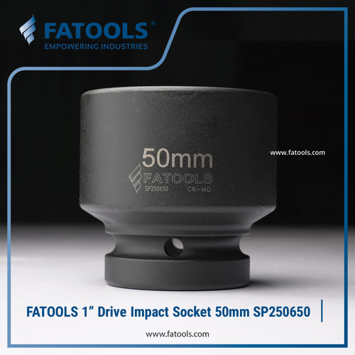 [EZM.0801572] FATOOLS 1" Dr Impact Socket 50mm 6PT Metric Kunci Sock SP250650