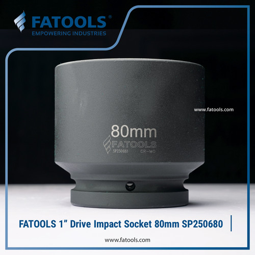 [EZM.0801565] FATOOLS 1" Dr Impact Socket 80mm 6PT Metric SP250680