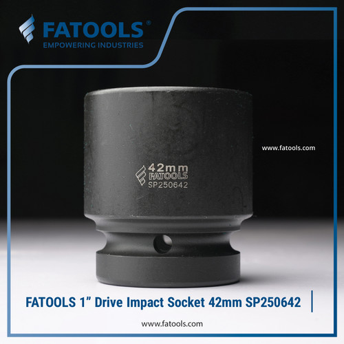 [EZM.0801574] FATOOLS 1" Dr Impact Socket 42mm 6PT Metric Kunci Sock SP250642