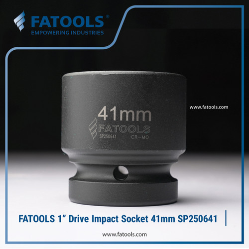 [EZM.0801575] FATOOLS 1" Dr Impact Socket 41mm 6PT Metric Kunci Sock SP250641