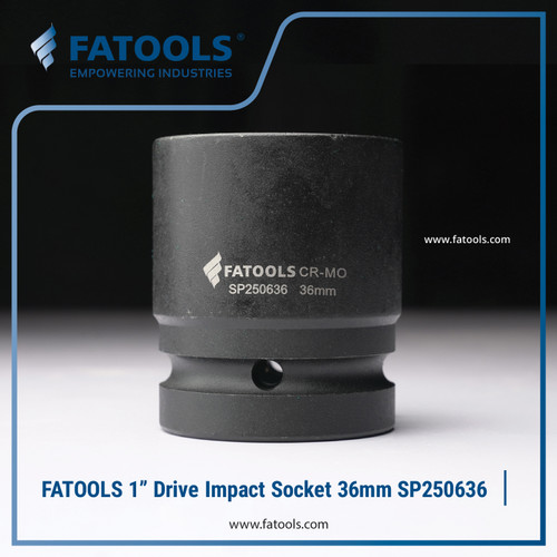 [EZM.0801577] FATOOLS 1" Dr Impact Socket 36mm 6PT Metric Kunci Sock SP250636