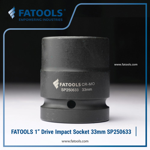 [EZM.0801580] FATOOLS 1" Dr Impact Socket 33mm 6PT Metric Kunci Sock SP250633