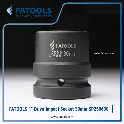 [EZM.0801582] FATOOLS 1" Dr Impact Socket 30mm 6PT Metric Kunci Sock SP250630