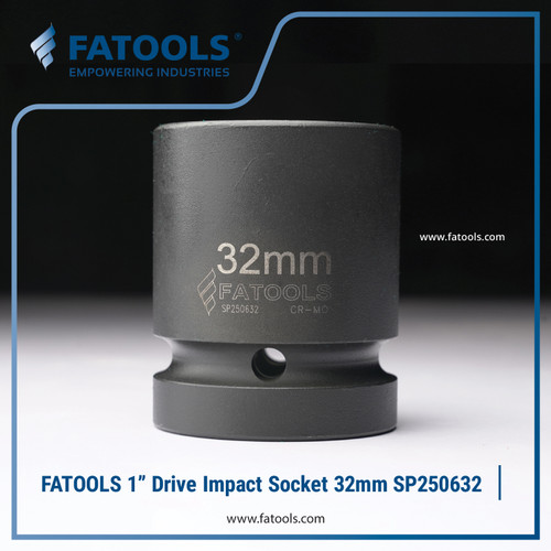 [EZM.0801581] FATOOLS 1" Dr Impact Socket 32mm 6PT Metric Kunci Sock SP250632
