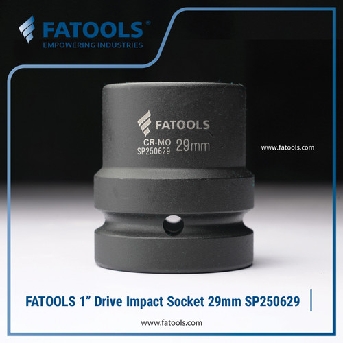 [EZM.0801583] FATOOLS 1" Dr Impact Socket 29mm 6PT Metric Kunci Sock SP250629