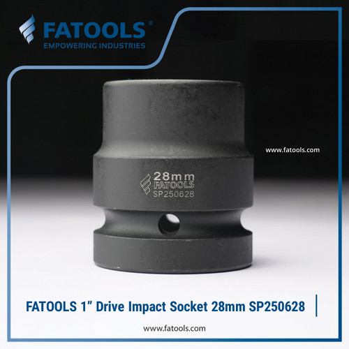 [EZM.0801584] FATOOLS 1" Dr Impact Socket 28mm 6PT Metric Kunci Sock SP250628