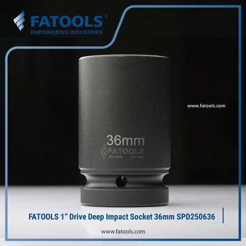 [EZM.0801592] FATOOLS 1" Dr Deep Impact Socket 36mm SPD250636