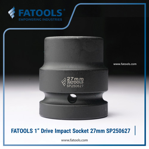 [EZM.0801585] FATOOLS 1" Dr Impact Socket 27mm 6PT Metric Kunci Sock SP250627