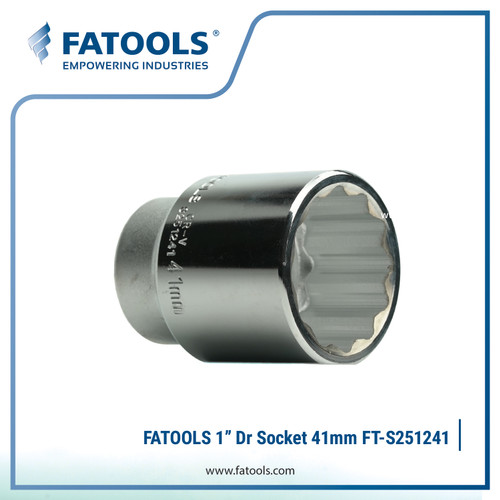 [EZM.0801607] FATOOLS S251241 1" Dr Socket 12PT 41mm Kunci Sock