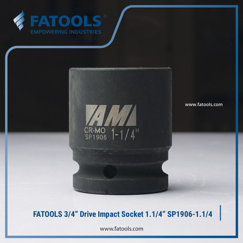 [EZM.0801635] FATOOLS S1906-1.1/4 - 3/4" IMPACT SOCKET 6PT IMPERIAL SIZE 1.1/4"