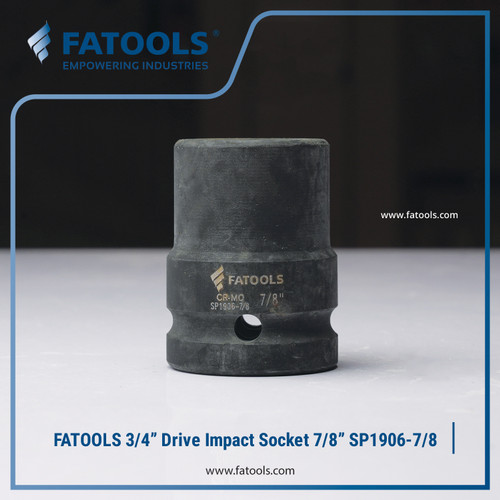 [EZM.0801641] FATOOLS 3/4" Dr IMPACT SOCKET 7/8" 6PT IMPERIAL Kunci Sock SP1906-7/8