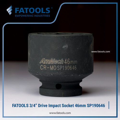 [EZM.0801645] FATOOLS 3/4" IMPACT SOCKET 46mm 6PT Kunci Sock SP190646