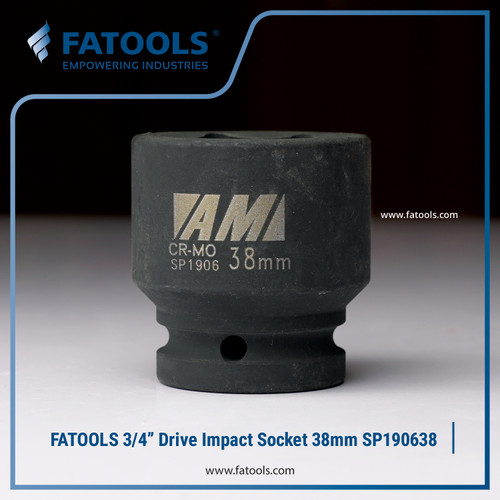 [EZM.0801647] FATOOLS 3/4" IMPACT SOCKET 38mm 6PT Kunci Sock SP190638