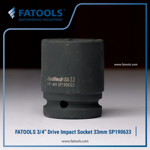 [EZM.0801649] FATOOLS 3/4" IMPACT SOCKET 33mm 6PT KUNCI SOCK SP190633