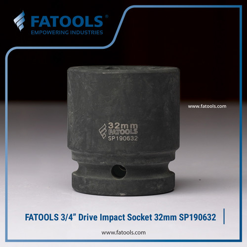 [EZM.0801650] FATOOLS 3/4" IMPACT SOCKET 32mm 6PT Kunci Sock SP190632