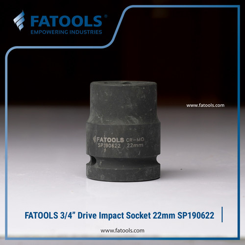[EZM.0801657] FATOOLS 3/4" DR IMPACT SOCKET 22MM 6PT SP190622