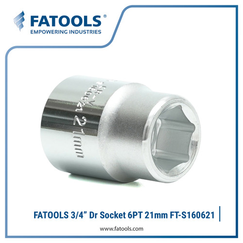 [EZM.0801710] FATOOLS 3/4" Dr Socket 21mm 6PT Metric S160621