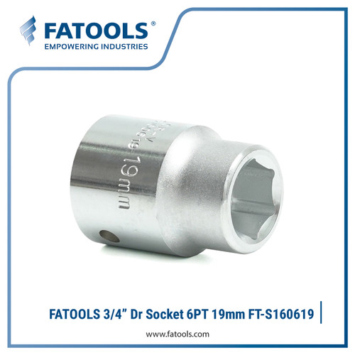 [EZM.0801711] FATOOLS 3/4" Dr Socket 19mm 6PT Metric S160619