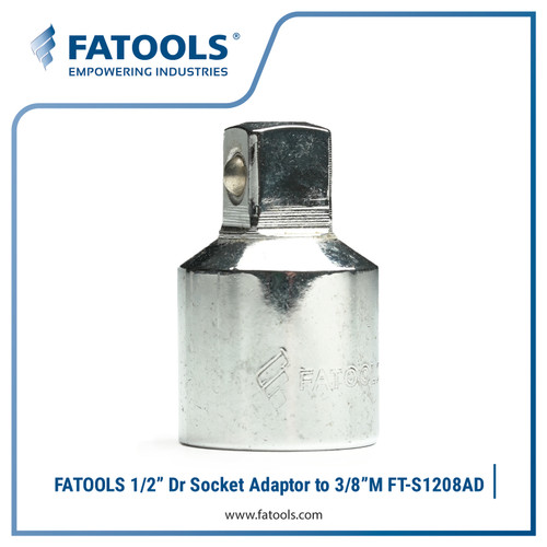 [EZM.0801713] FATOOLS 1/2" Dr Socket Adaptor 1/2"F X 3/8"M S1208AD Kunci Sok Adapter
