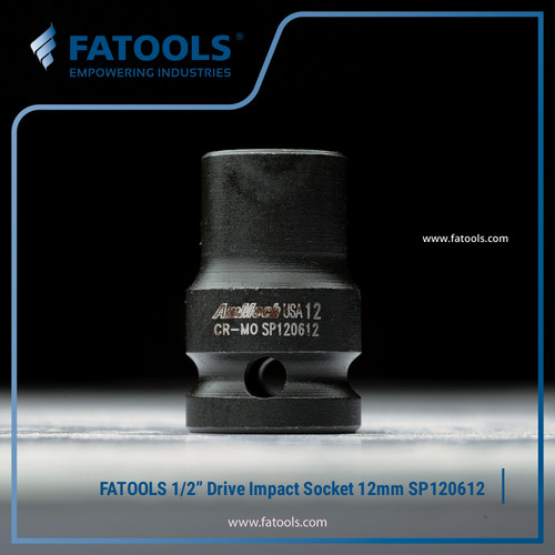 [EZM.0801727] FATOOLS 1/2" Dr Impact Socket 12mm SP120612 Mata Kunci Sock