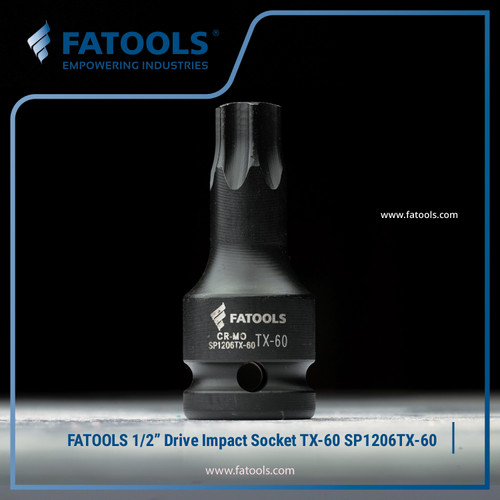 [EZM.0801728] FATOOLS SP1206TX-60 1/2" Dr Impact Socket Torx Bit TX-60 Kunci Bintang