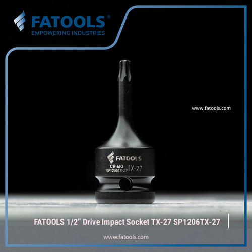 [EZM.0801734] FATOOLS 1/2" Dr Impact Socket Torx Bit TX-27 SP1206TX-27 Kunci Bintang