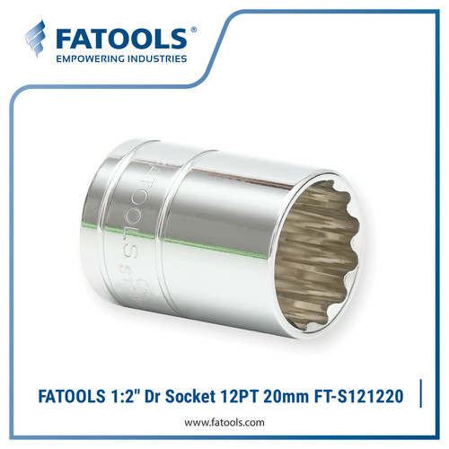 [EZM.0801763] FATOOLS 1/2" DR SOCKET 12PT SIZE 20MM S121220 KUNCI SOCK