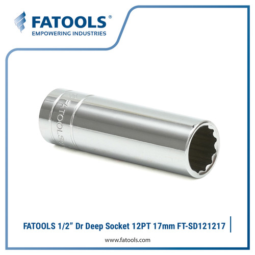 [EZM.0801779] FATOOLS SD121217 - 1/2" SOCKET DEEP 12PT SIZE 17
