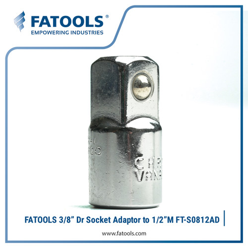 [EZM.0801808] FATOOLS 3/8" Dr Socket Adaptor 3/8"F x 1/2"M S0812AD Kunci Sok Adapter