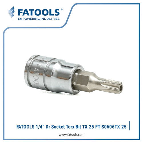 [EZM.0801896] FATOOLS S0606TX-25 - 1/4" SOCKET TORX BIT SIZE TX-25