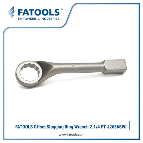 [EZM.0802046] FATOOLS J2636SWI Offset Slogging Ring Wrench 2.1/4" Ring Pukul Bengkok