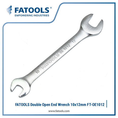 [EZM.0802230] FATOOLS OE1012 Double Open End Wrench 10x12mm Kunci Pas CrV