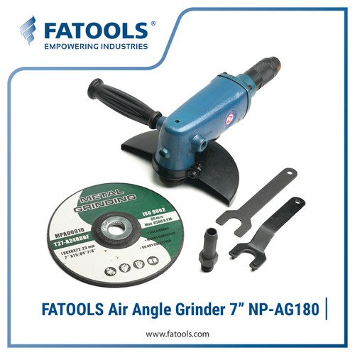 [EZM.0802354] FATOOLS NP-AG180 Air Angle Grinder 7" Gerinda Angin Pneumatic