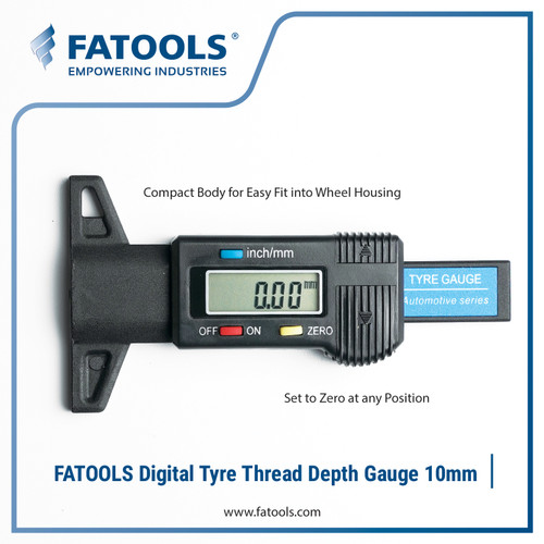 [EZM.0802474] FATOOLS DTT310910 - DIGITAL TYRE THREAD DEPTH GAUGE SIZE 10MM