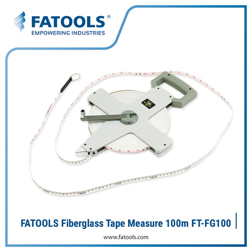 [EZM.0802480] FATOOLS FG100 - FIBERGLASS TAPE MEASURE SIZE 100M