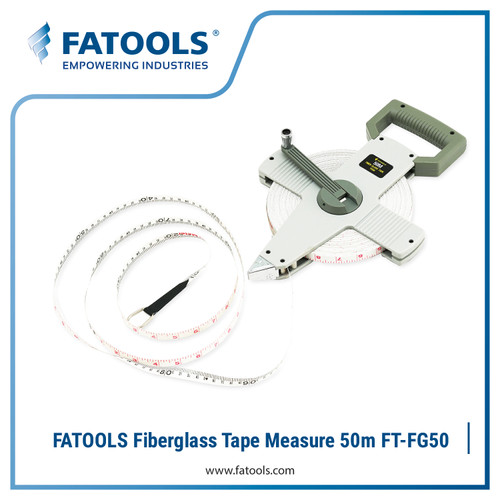 [EZM.0802481] FATOOLS FG50 FIBERGLASS TAPE MEASURE 50M METERAN TALI