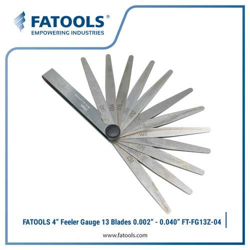 [EZM.0803060] FATOOLS FG13Z-04 - INCH FEELER GAUGE RANGE 0.002"-0.025"