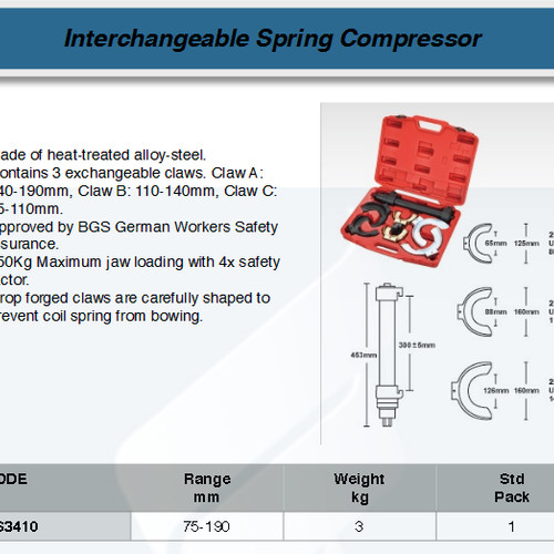 [EZM.0802602] FATOOLS AM-HS3410 - INTERCHANGEABLE SPRING COMPRESSOR